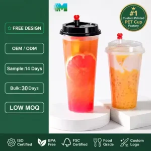 Disposable Clear Plastic Cup 500ml