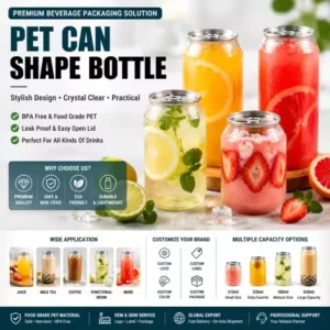 PET Can-Shaped Plastic Bottle