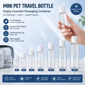 Mini PET Travel Bottle